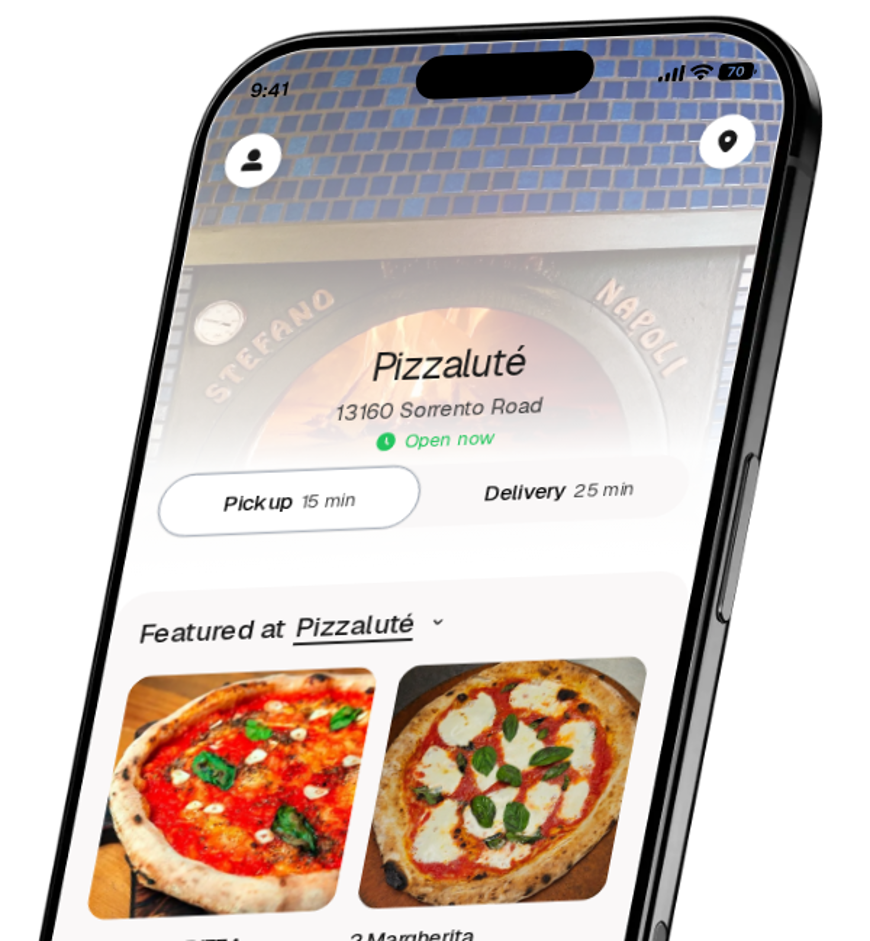 Pizzaluté app preview